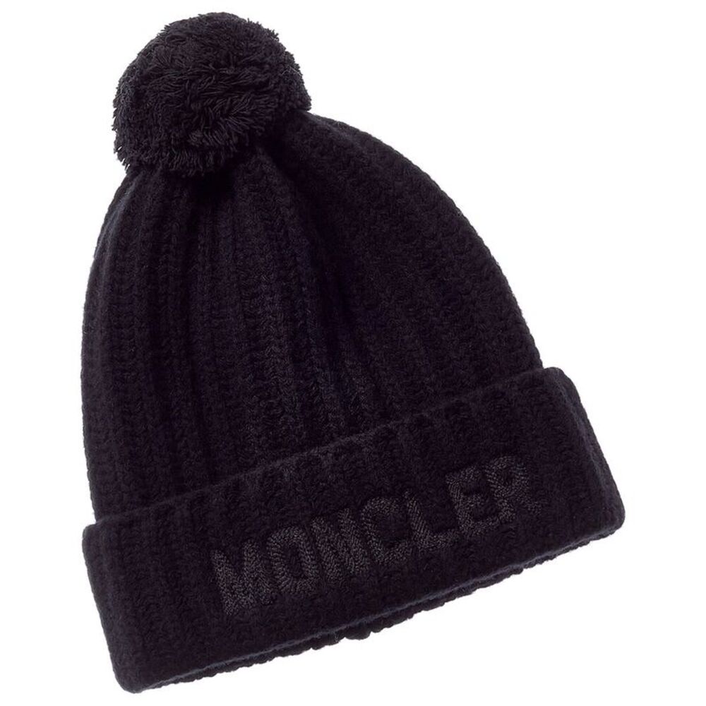 Moncler Wool Beanie, Black